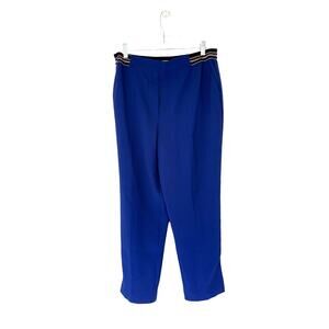 Anthropologie‎ Pants Blue Elastic Waist The Essential Pull On Trouser Medium
